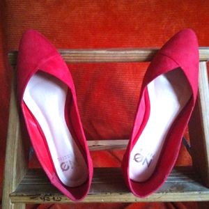 Elegant Red Women's Flats